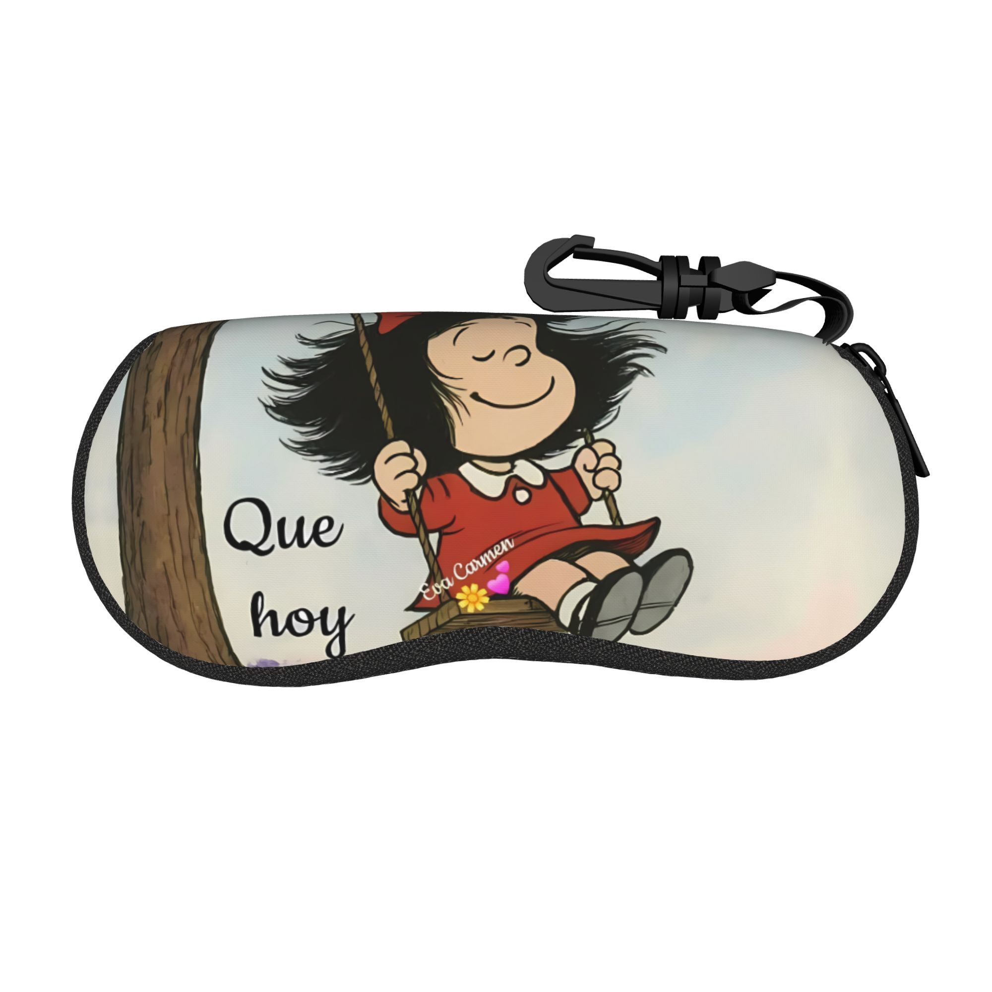 TEMU 1pc, ultra para gafas con diseño de personaje de dibujos animados y cremallera