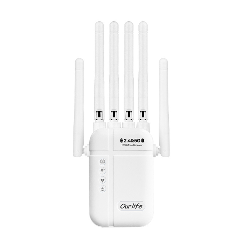 Image of Wifi 6 Extender 1200mbps, A 2.4ghz & 5g Wifi Repeater With 6 High- , Supports 360° Wifi Coverage, Wall-penetrating Signal Enhancement, Suitable For Homes, Offices, Cafes, Etc.