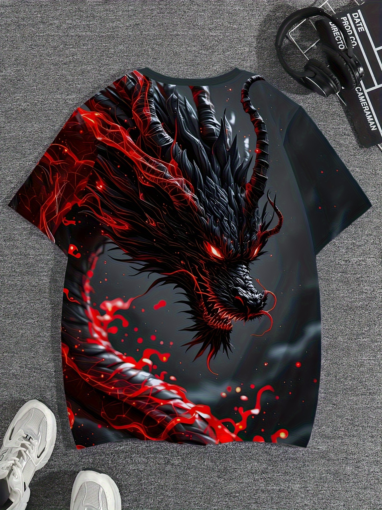 red dragon t shirt sold on Temu United States