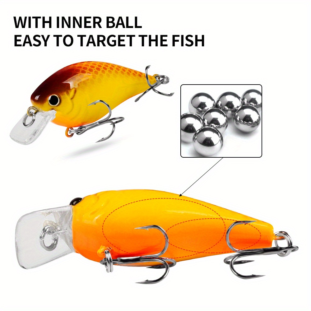 6pcs crankbaits set fishing lure hard baits swimbaits boat ocean topwater lures kit fishing tackle hard baits set for trout bass perch fishing lures set