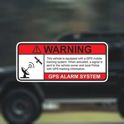 GPS Tracking Sticker GPS Anti-Theft Warning Decal Sticker For Cars - Foto 7