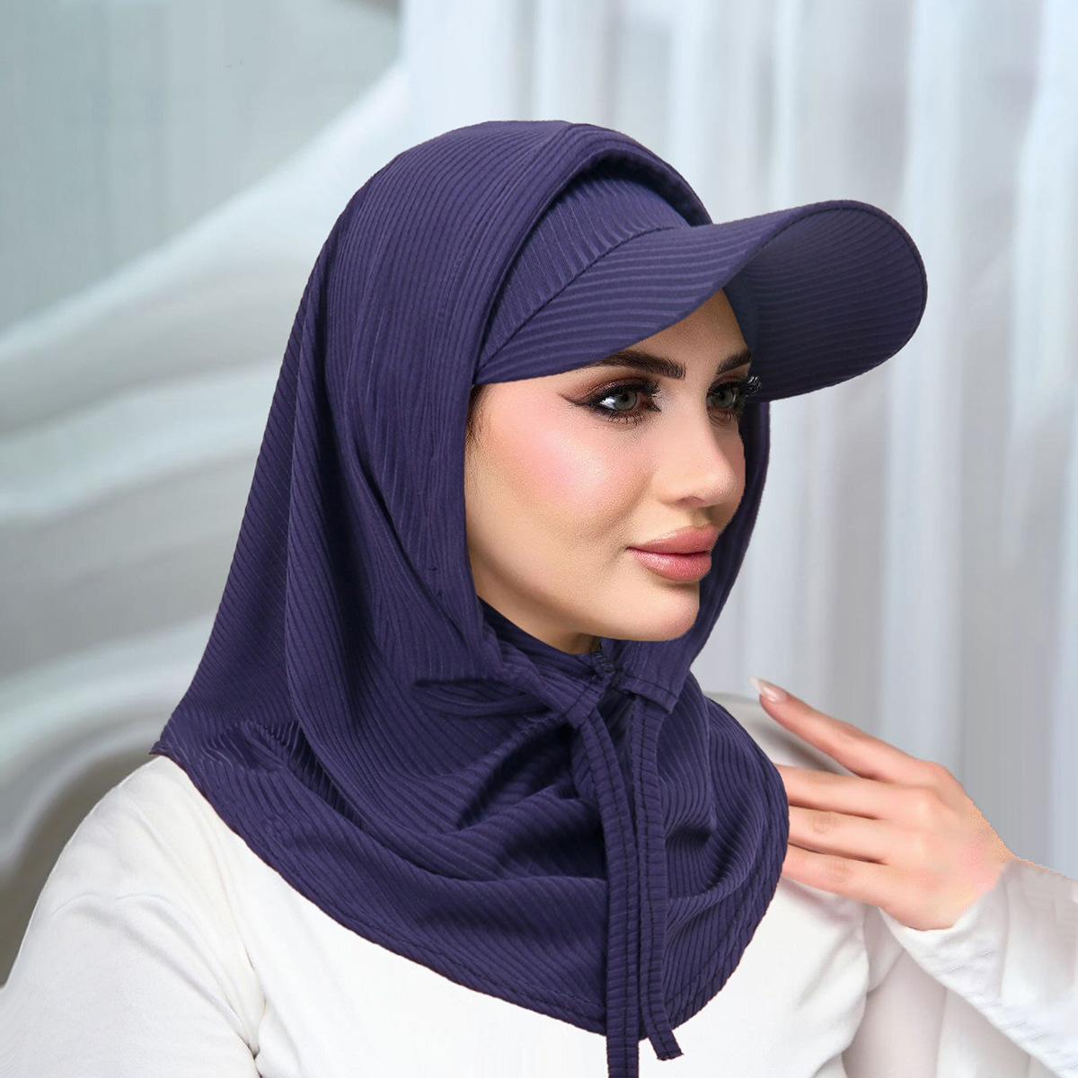1pc nouveau ensemble écharpe de cou de cheval pare-soleil, ensemble chapeau et foulard à nuque  , turban musulman, bandeau, couvre-cheveux   pour voyage et  , équitation/ /alpinisme 3-en-1, mode polyvalente   1