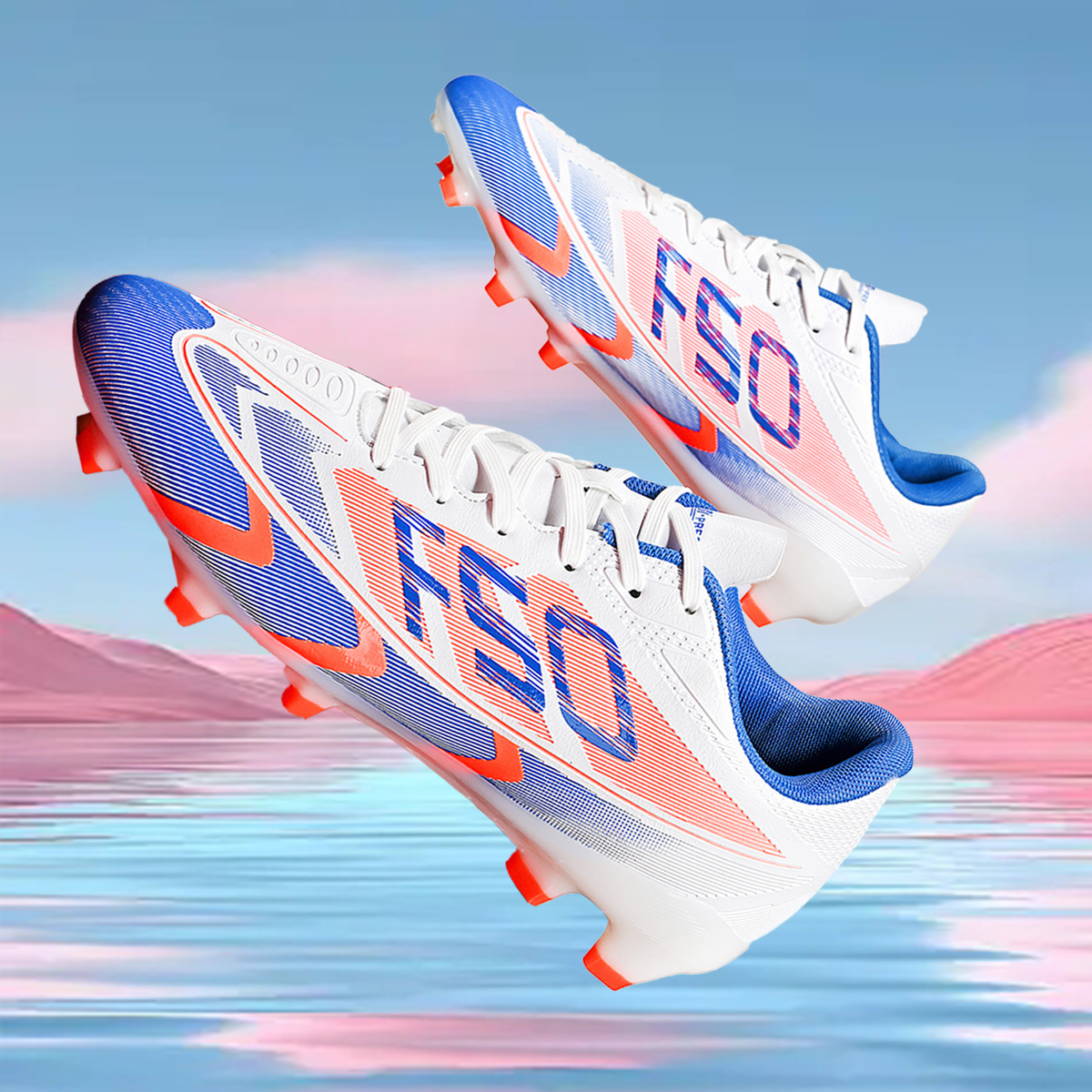 multi colored soccer cleats