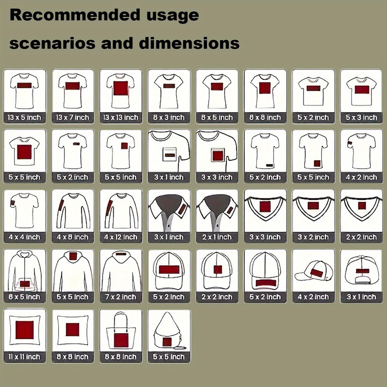 10 pezzi toppe termoadesive logo/testo/design Temu Italy