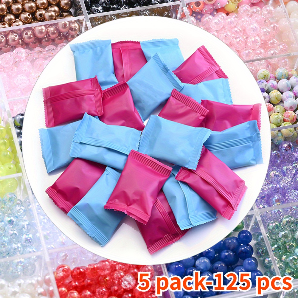 25/125/250/500pcs 8mm Acrylic Round Beads Blind Bags, Assorted Varieties Beads For Earrings Bracelet Necklace Jewelry Making Supplies Gift For Mother