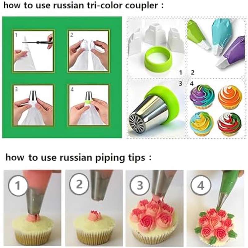 piping tips chart sold on Temu United States