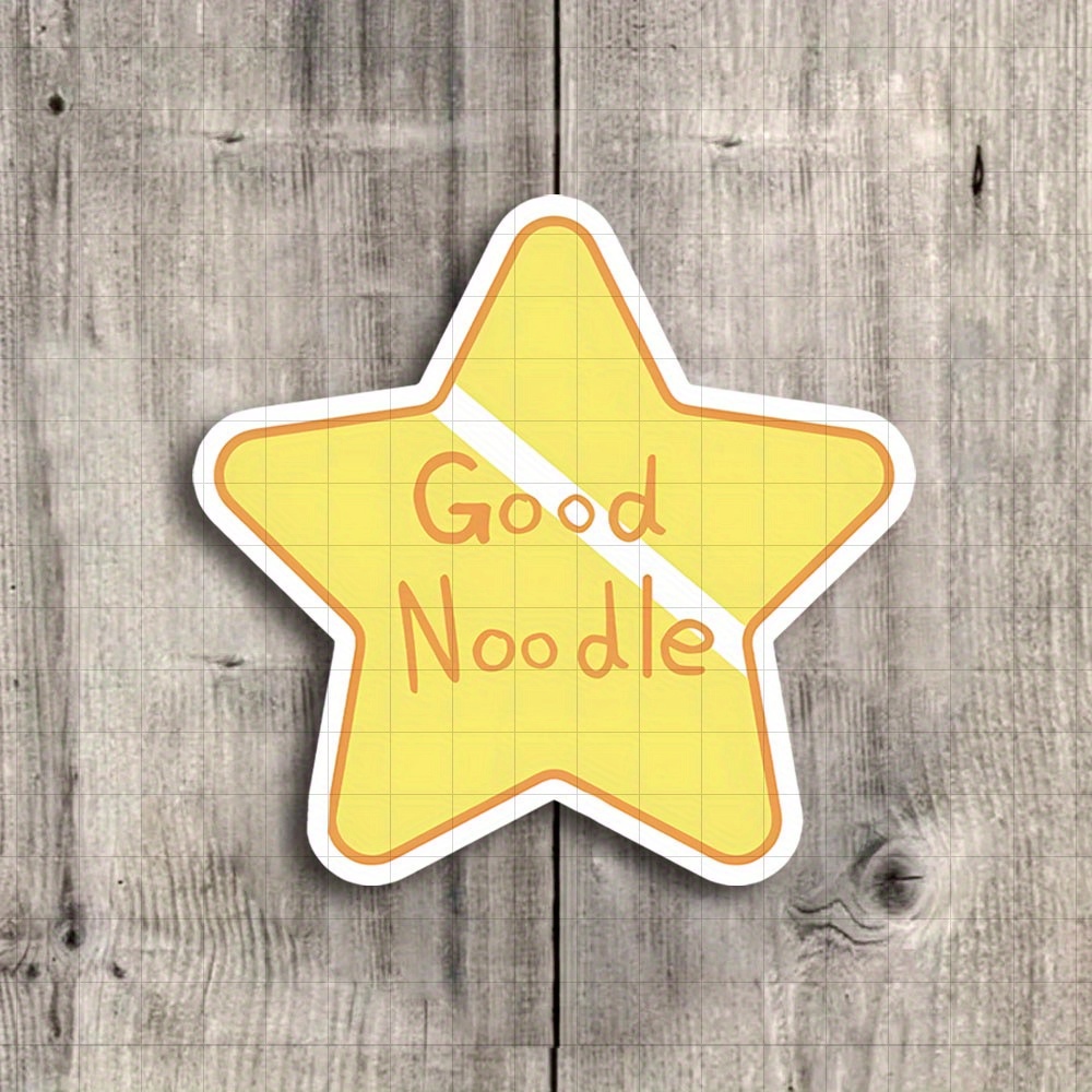 1pc/4pcs 3-inch 'good Noodle' Stickers - Cute And Fun Vinyl Decals , Notebooks, Water Bottles, Study Desks, Personal Spaces, And Kitchen Corners | Ideal For Food Lovers, Humor , Students