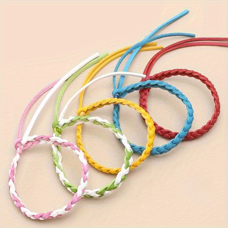 5pc Boho Woven Bracelet Set Colorful Bands Intricate Patterns Summer Festivals