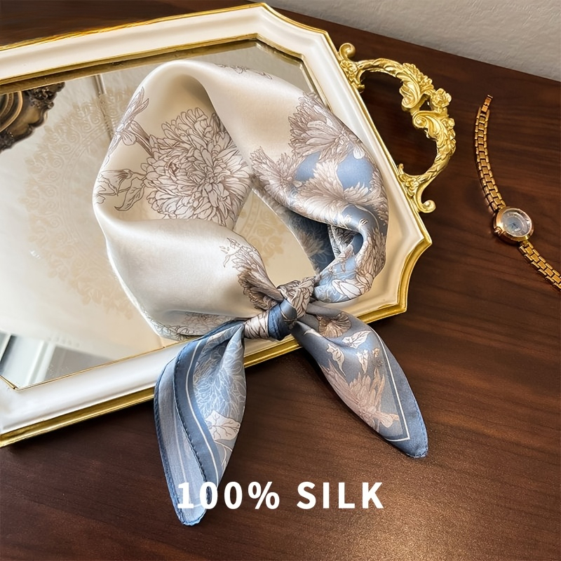 100% , Women's Outdoor Multi-functional Headwear, Elegant And Stylish Breathable Square Scarf, Decorative Square Headscarf, Elegant Accessory, Non-stretch, Suitable For Outdoor Decorative Accessories