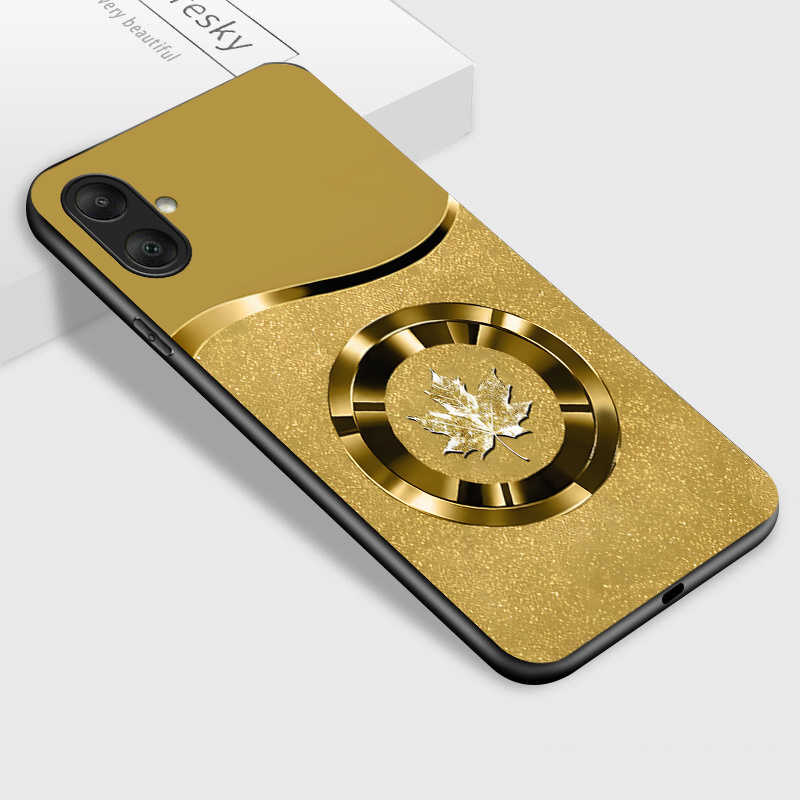 TEMU For Galaxy A06 5g 4g Phone Case, Pattern Glossy Glass Back Cover, Elegant Design, Durable Glass, Highquality Print, Case, Gadget Protectors,