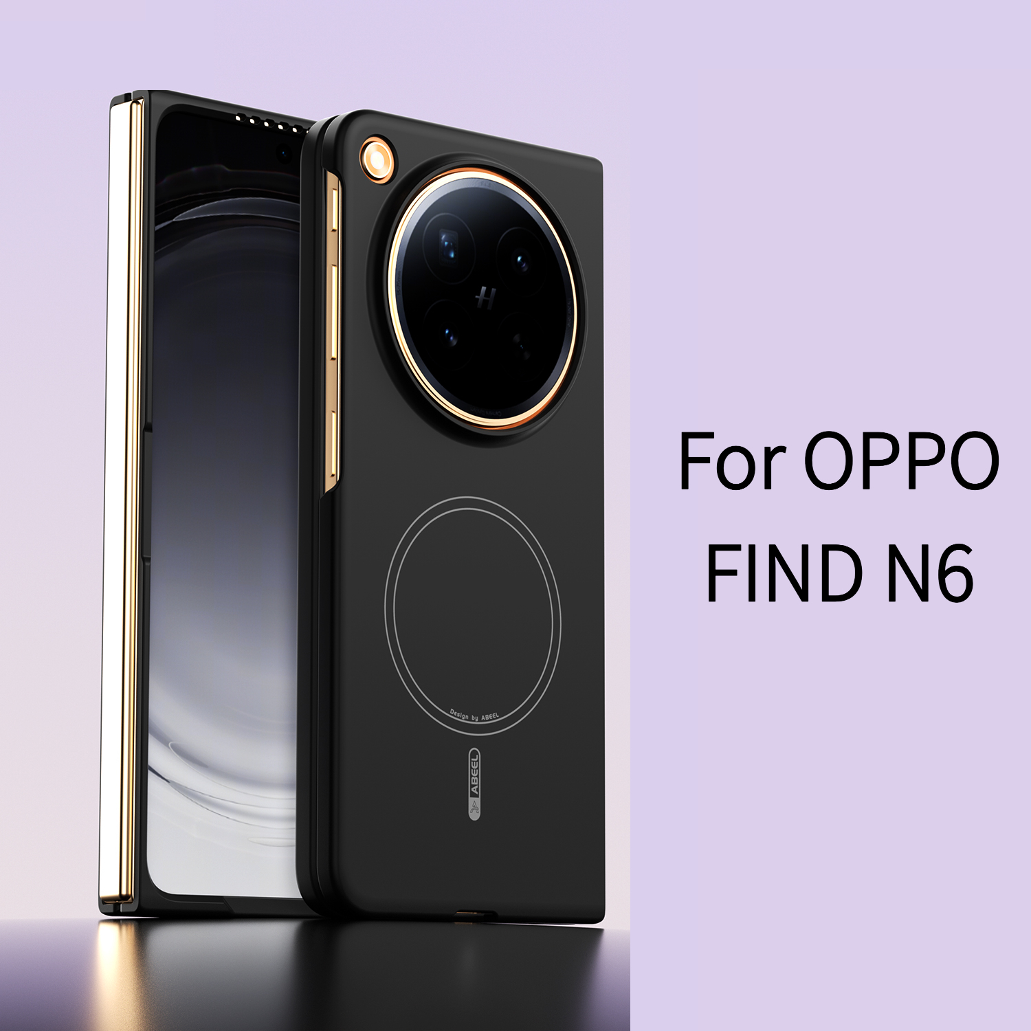 TEMU Phone Case: Skin-friendly Macaron Silicone Magnetic Protective Case For Oppo Find N6