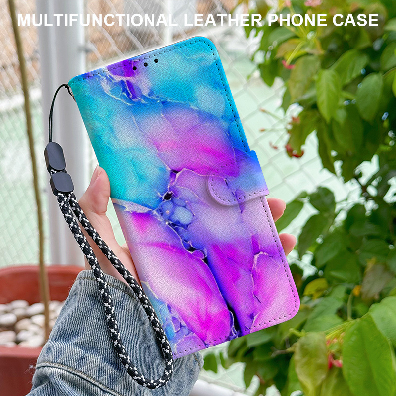 TEMU Phone Case - Magnetic Flip Wallet Phone Case Suitable For Galaxy A73 5g/a72/a71/a71 5g/a70/a56/a55 5g/a54 5g/a53 5g/a52/a52 5g/a52s 5g/a51/a51