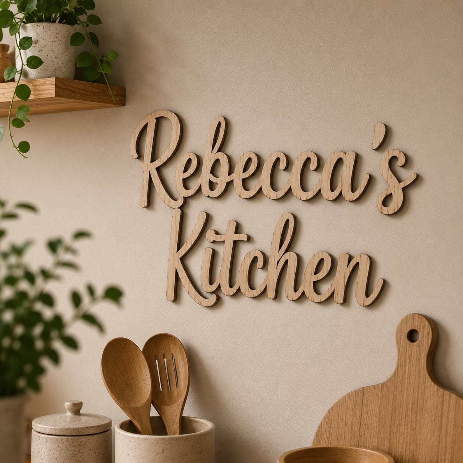 TEMU Letrero con personalizado - Decoración de pared personalizada con tu /texto, panel de madera para guardería, habitación, entrada - con veta de