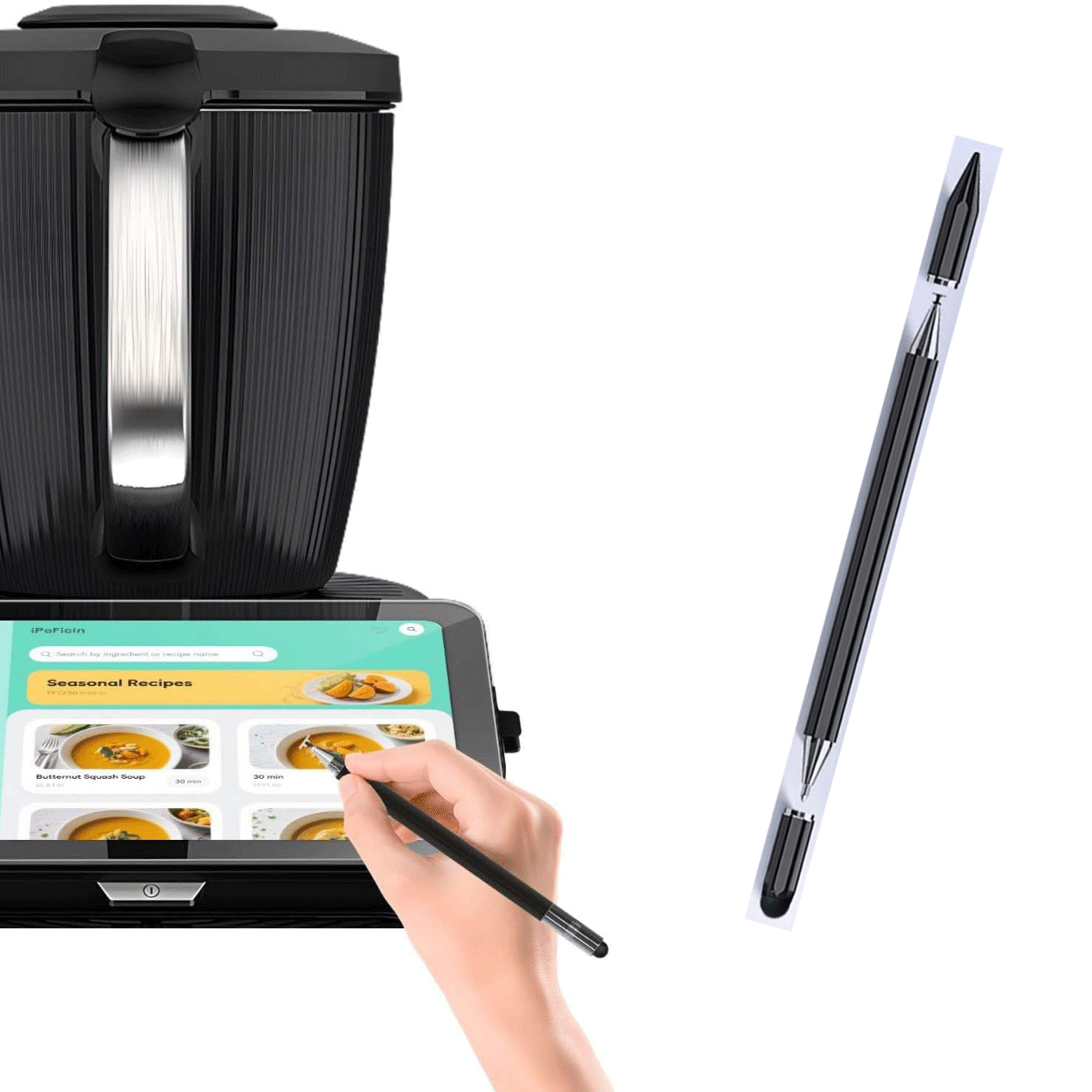 E-shop 3-in--Stift kompatibel mit TM7/TM6/TM5/MC Modellen – Kombiniert Silikonspitze, Scheibenspitze Kugelschreiber in einem, multifunktionales Design