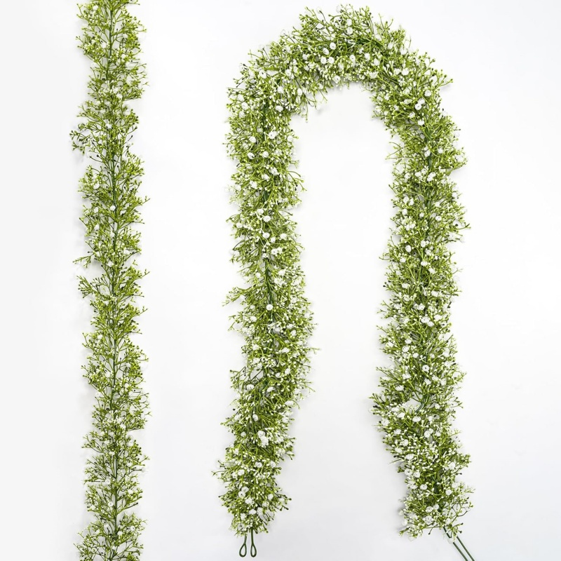 4pcs art   artificial baby breath flower vines real touch   hanging garland   gypsophila for wedding arch christmas baby shower home decor