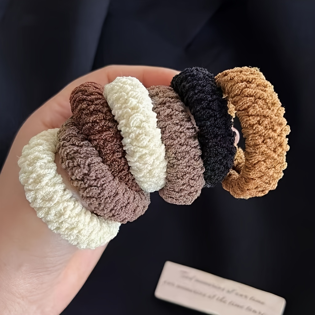 16pcs of Wide And Thick Popcorn Hair Ties in Beige And Coffee Color, Easy Design, High Elasticity That Doesn'T Pull Hair, Perfect for Securing Buns, Anti-Slip, Suitable for High Ponytails, Ideal for Women with Thick Or Fine Hair, Daily Commuting 4 16pcs of Wide And Thick Popcorn Hair Ties in Beige And Coffee Color, Easy Design, High Elasticity That Doesn'T Pull Hair, Perfect for Securing Buns, Anti-Slip, Suitable for High Ponytails, Ideal for Women with Thick Or Fine Hair, Daily Commuting - Image 4