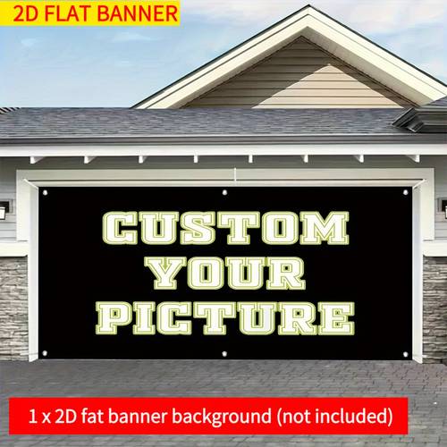 item picture custom photo text banner suitable for photography birthdays weddings outdoor events personalized garage backdrop with photo printing no power required for entrance room decor for parties text printing 2d flat