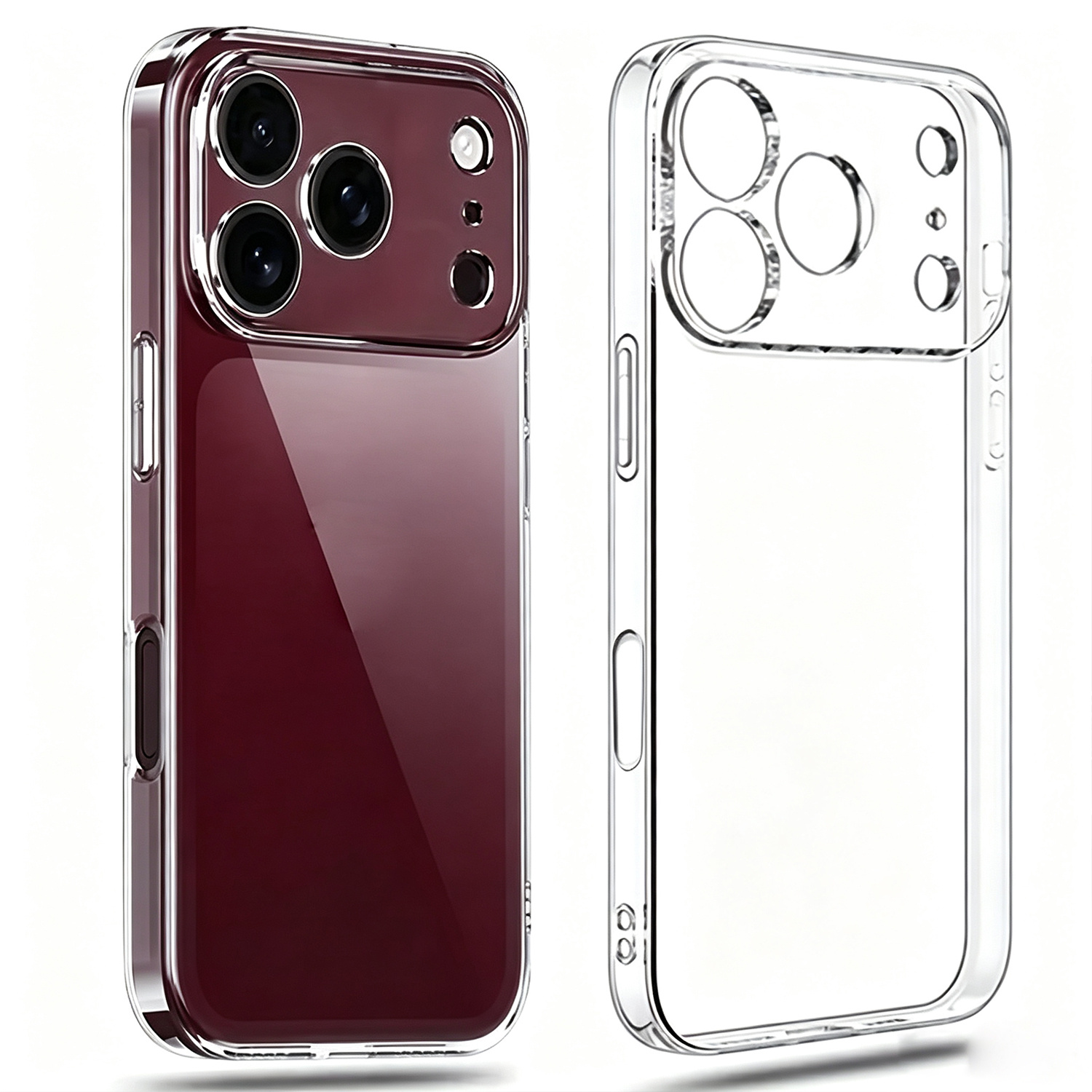 TEMU Phone Case - Luxury Transparent Phone Case, Scratch-resistant Protective Back Shell For Daily For Men Women Compatible With Iphone 18 Pro Max 17