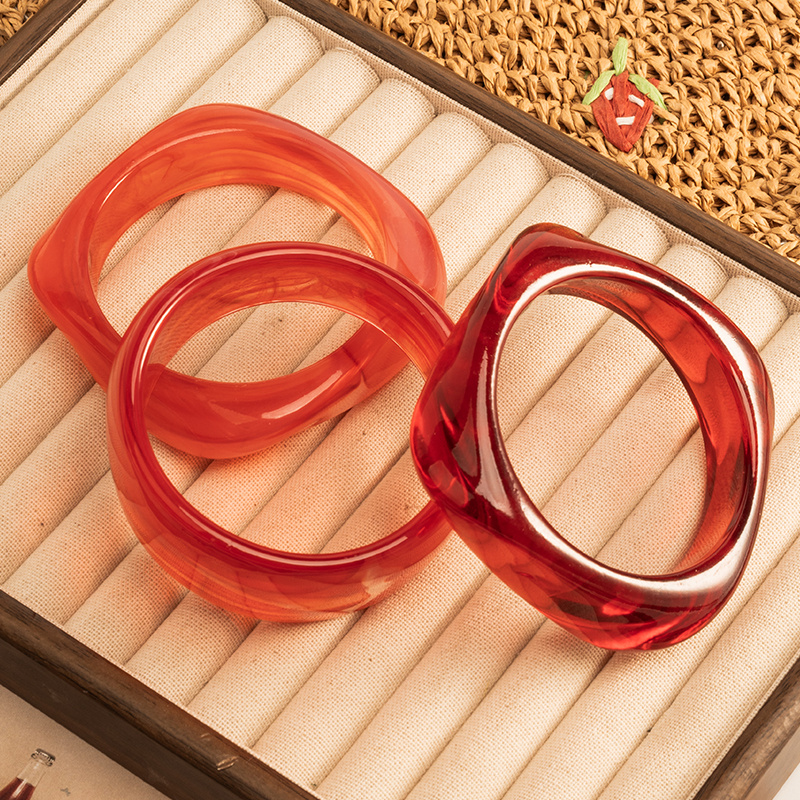 3pc Elegant Casual Irregular Geometric Bangle Set