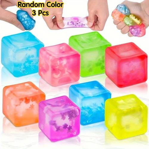 2026 3pcs soft rebound relax toy set relax gadget colorful sensory relax ball slow rebound toy suitable for children and party gift birthday gift christmas gift classroom prize office relax