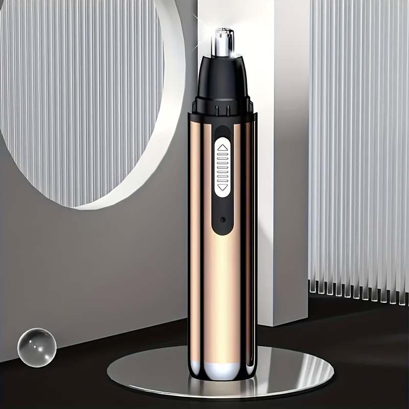 1pc electric nose hair trimmer   eyebrow and face hair trimming usb charging high quality stainless steel head   for men and women Product details 3