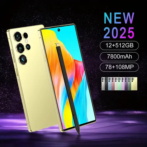 new 5g phone 12gb 512gb memory 14 smartphone 108mp 78mp camera 6800mah battery card slots built facial unlock type c charging cable protective case screen protector unlocking phone holiday gift