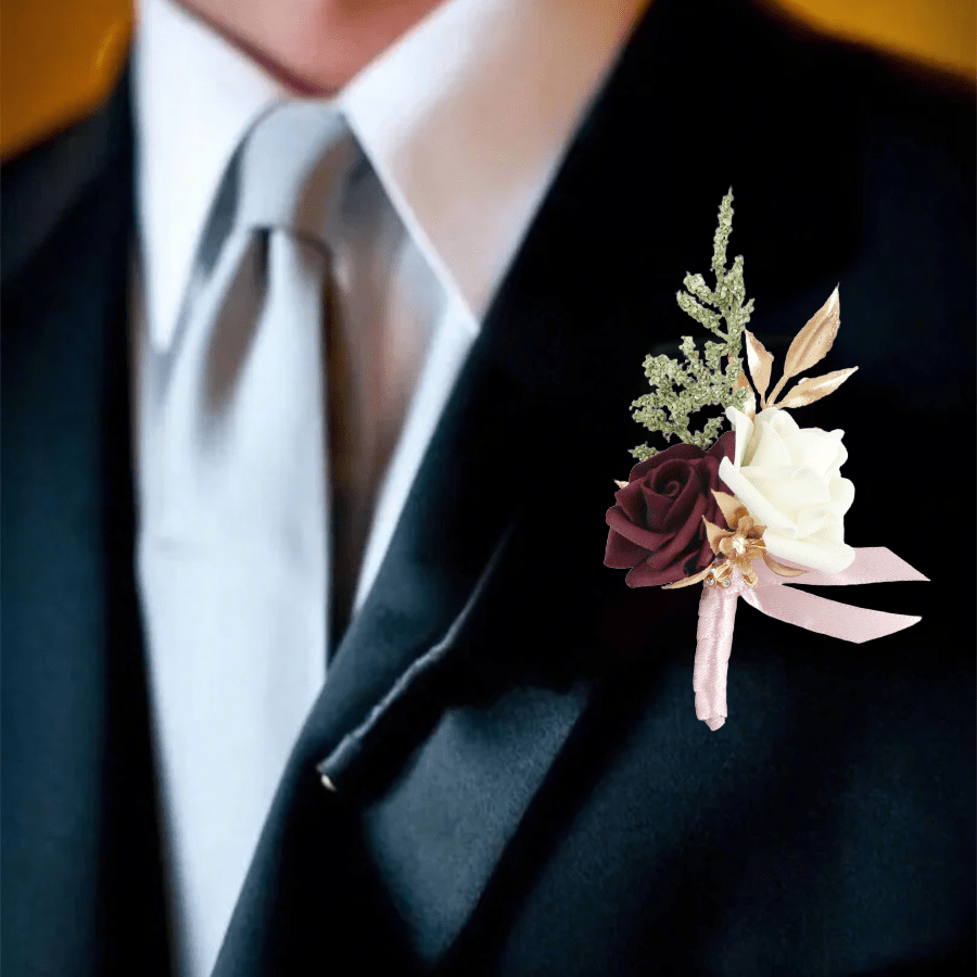 corsage for a burgundy dress Amelia Corsage - #WC036 main image 0