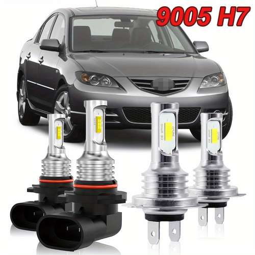 IRONWALLS 9005/H11 LED Headlight Bulbs Combo Kit - 6500K Cool White 4 Pack