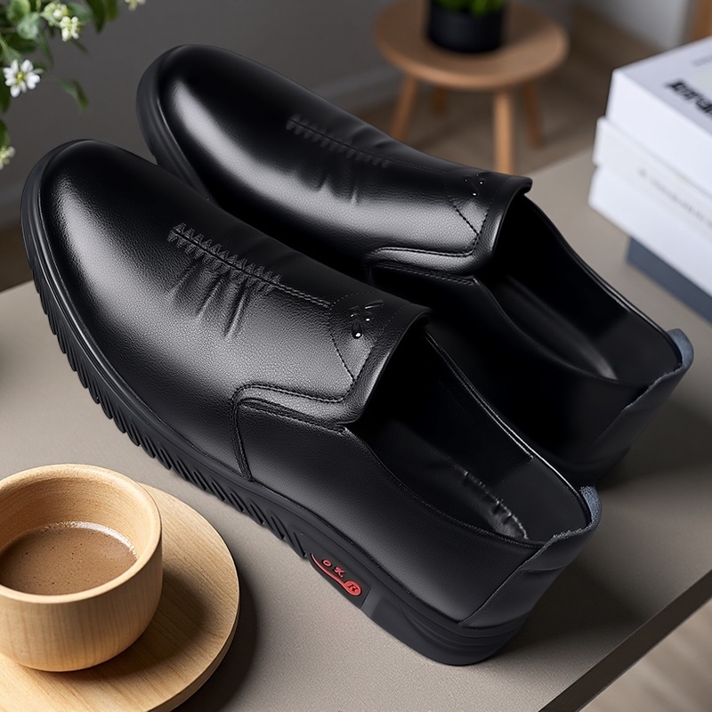 Classic Comfort Men's Shoes & Boots, Dual-Purpose for Work and Commute, Suitable for 11 Occasions, Slip-Resistant Lightweight Classic Office Casual Wear