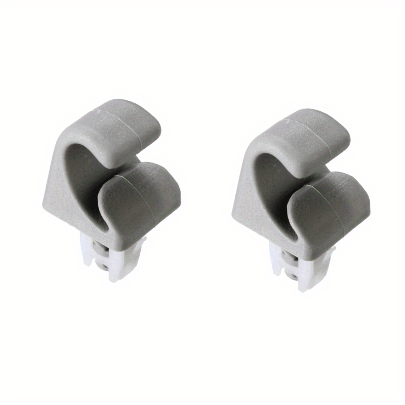 TEMU 2 piezas Gancho de clip para visera parasol interior de coche Gadgets para coche Beige Adiciones para visera parasol de coche para Toyota Camry