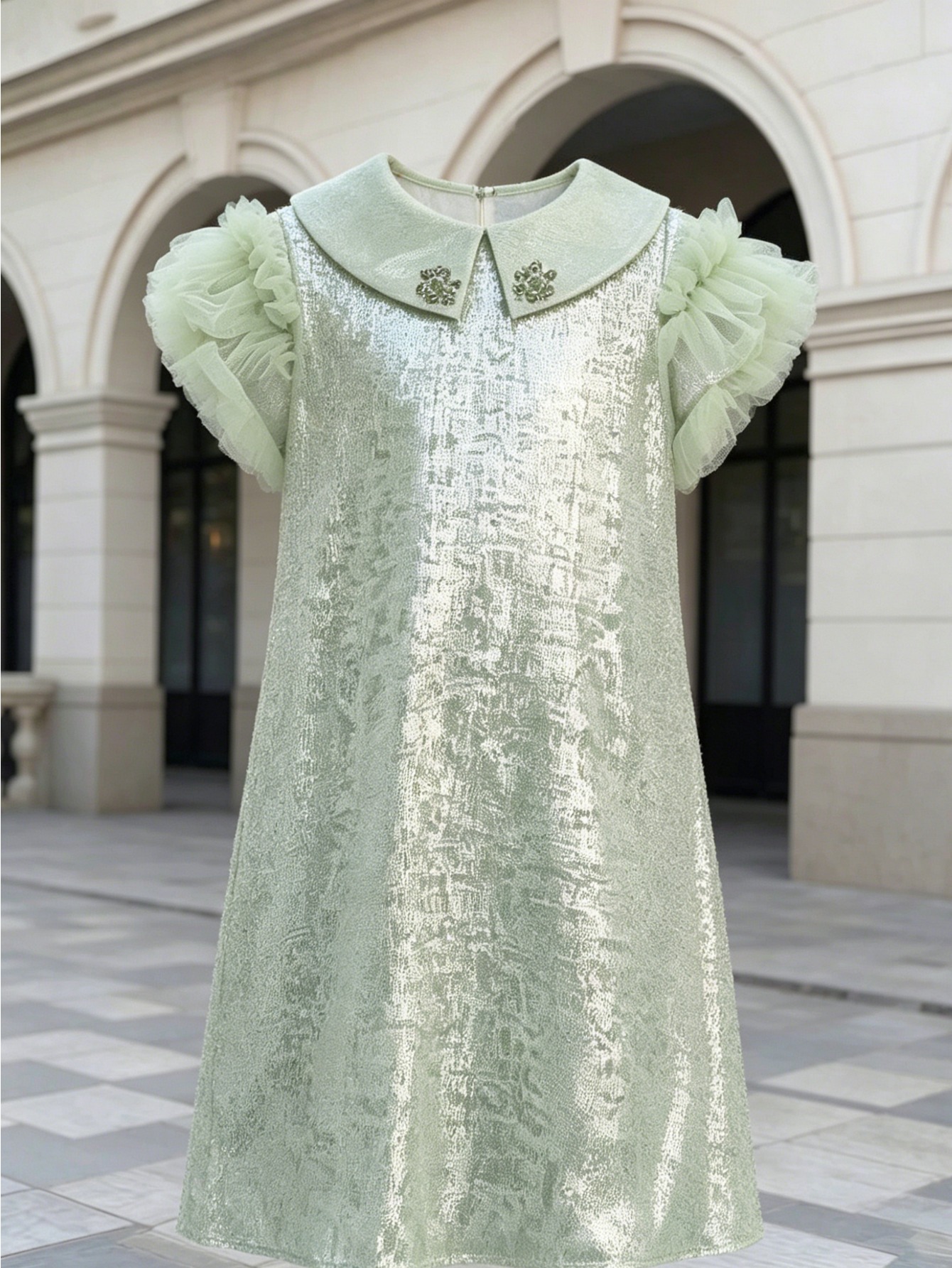silk night dress Silk Short Nightgown, 50 / Pink