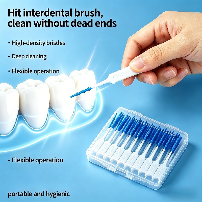 30-Pack Portable Interdental Picks for Daily Oral Hygiene
