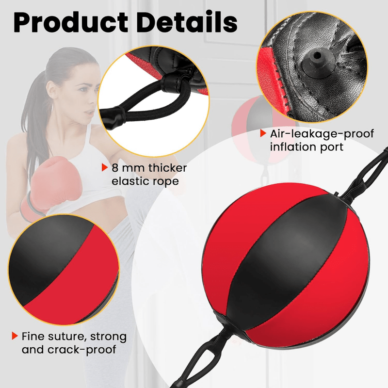 GYRO FITNESS | Doorway Punching Bag/Double End Bag 2.0 | Build The Ultimate Fusion Of Speed And Power With This Boxing Reflex Bag Ideal Boxing Equipment For Training At Home