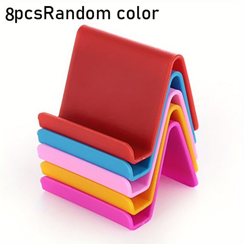 TEMU 8-pack Solid-colored Phone Stands, Lightweight And Portable, Suitable For Phone Sizes, Stable And Reliable, Best Gift For Easter, 's Day,