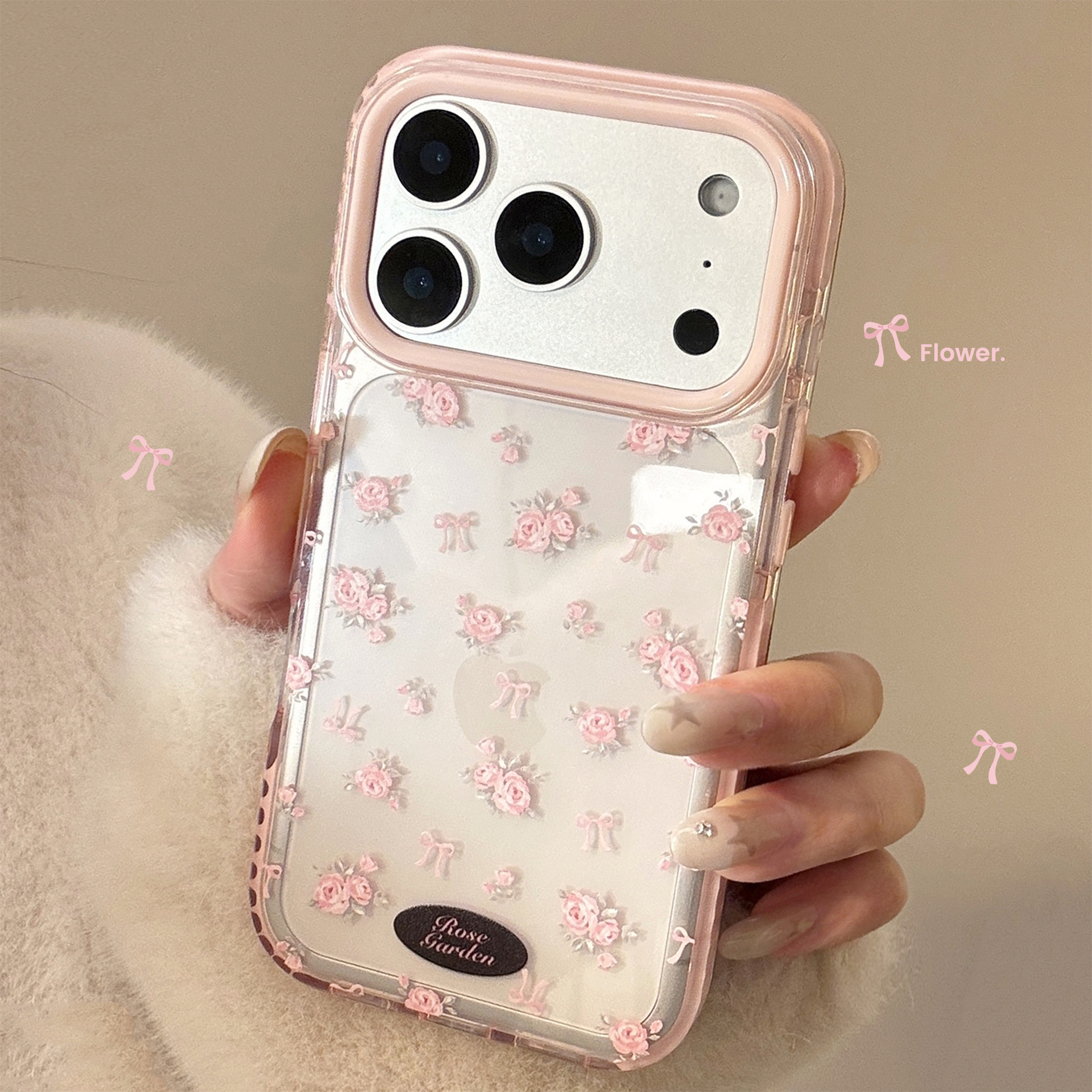 E-shop Handyhülle: Zerdrückte-Blumen-Hülle für Apple iPhone 16 Pro Max, sturzsichere Hülle für iPhone 17, Hülle mit Rundumschutz für iPhone 15,