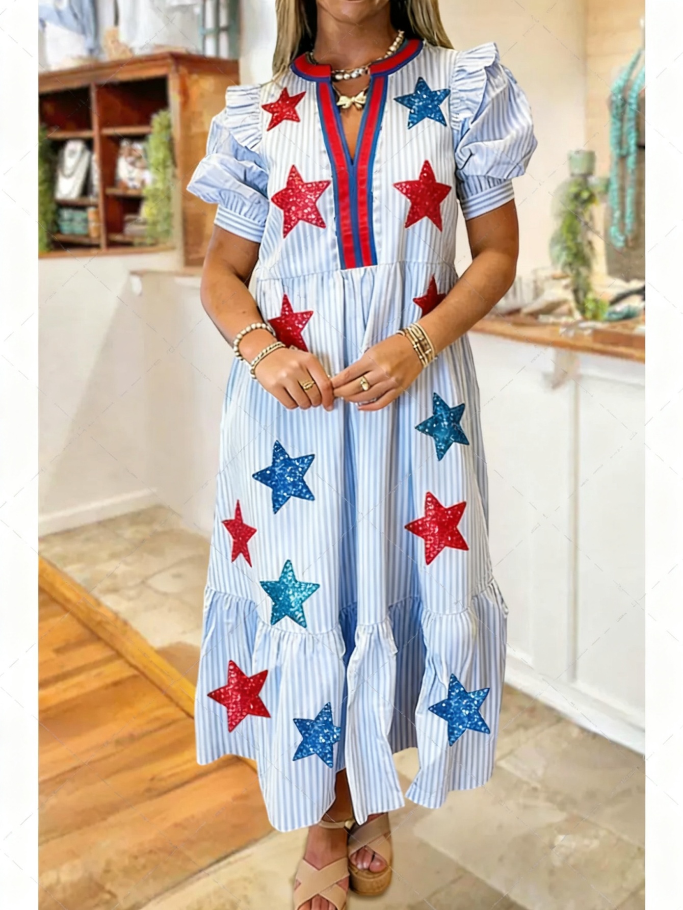star dress sold on Temu United States