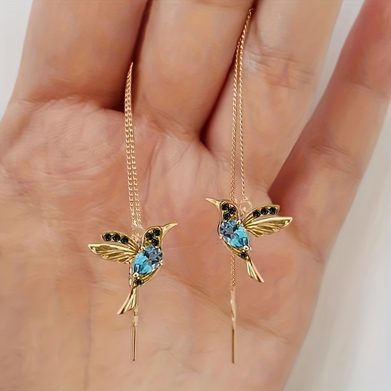 TEMU 2 paires de et boucles d'oreilles avec pendentifs incrustés de pierres synthétiques étincelantes et des de , style élégant et , cadeau pour