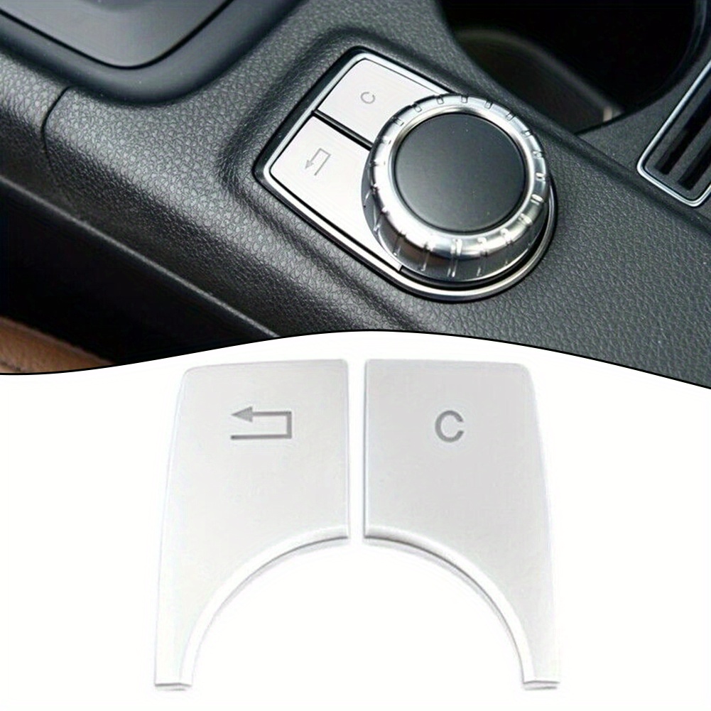 Decorative Cover For Car Multimedia Buttons, An Accessory For Modifying Console, Compatible With For Mercedes X156, C117, And A Models