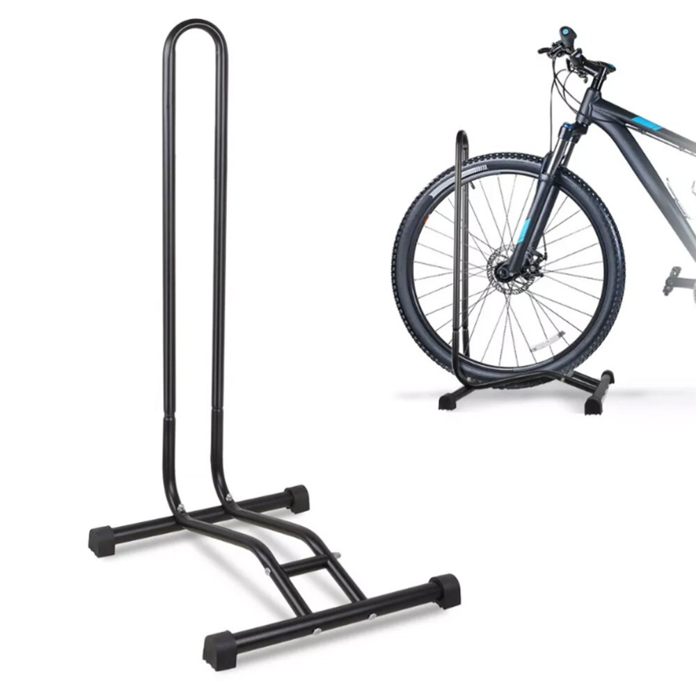 Image of 1 Set Insert Type Bicycle Floor Stand, L-shaped Bike Parking And Repair Display Rack, Bike Rack For 12-29-inch Bikes For Indoor Garage Storage