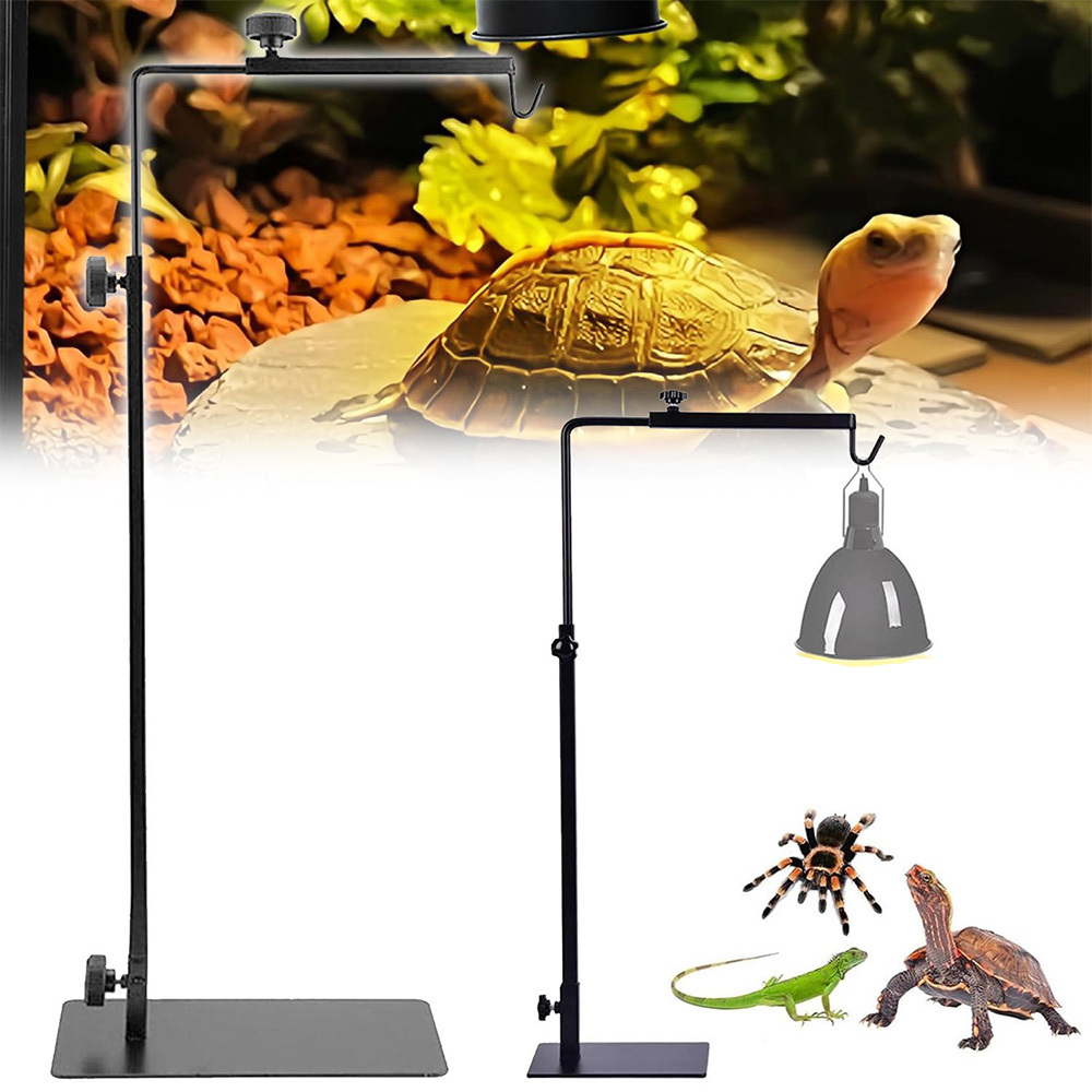 Reptile Light Stand, Adjustable Height, For Reptile Terrariums