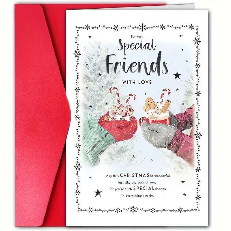 item picture premium christmas card with envelope suitable for special friends high quality paper gift     for   and seasonal   christmas card