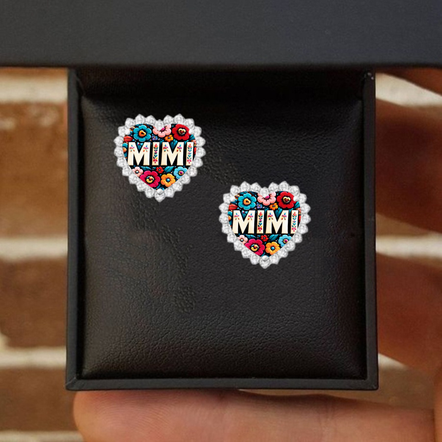 Mimi Earrings With A , Vibrant Colors, And Unique Patterns, Perfect As Jewelry Additions For Christmas, Valentine's Day, Everyday Wear, And Easter Gifts
