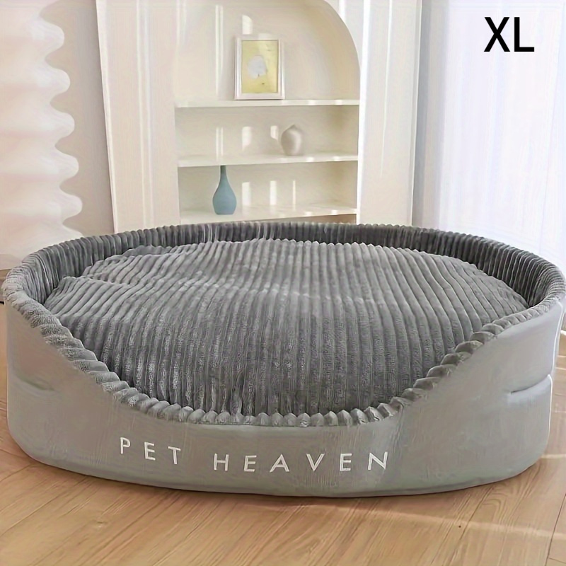 Durable& Thickened Comfort Dog Bed- All-Season for Large to Breeds, Easy Clean with Letter Print Design, Washable - Image 9