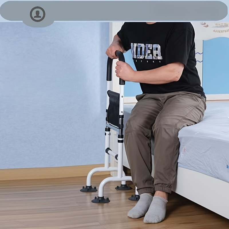 1pc Elderly Bed Headboard Rail With Free Wake-up Booster, Bedside Handrail For Bathroom Assistance, Getting Up Aid, Easy-to-use Bed Rail Support Rod Handle, Ideal Gift For Parents