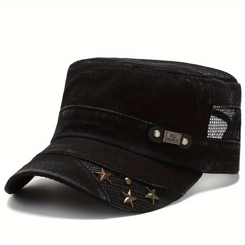 Temu – TEMU Fashion Men’s Hats, New Middle-aged And Senior Flat Hats, Outdoor Travel Shade And Casual Hats, Women’s