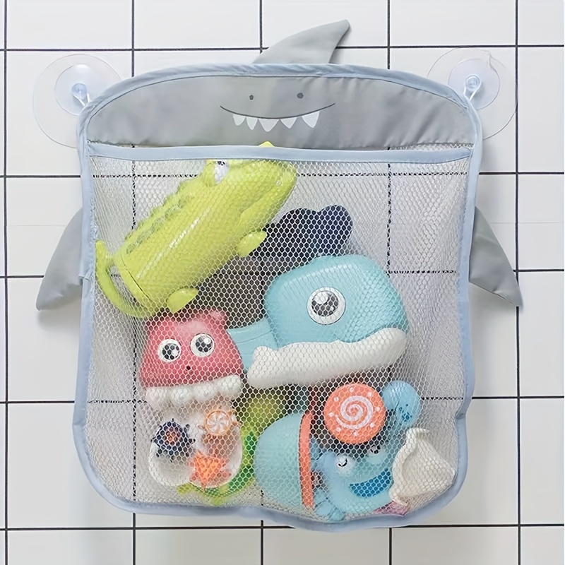 E-shop Farbenfrohe Mesh-Aufbewahrungstasche mit 2 Saugnäpfen, Hängender Bade- Duschorganizer für Badezimmer, Badewanne, Wohnheim, Duschregale