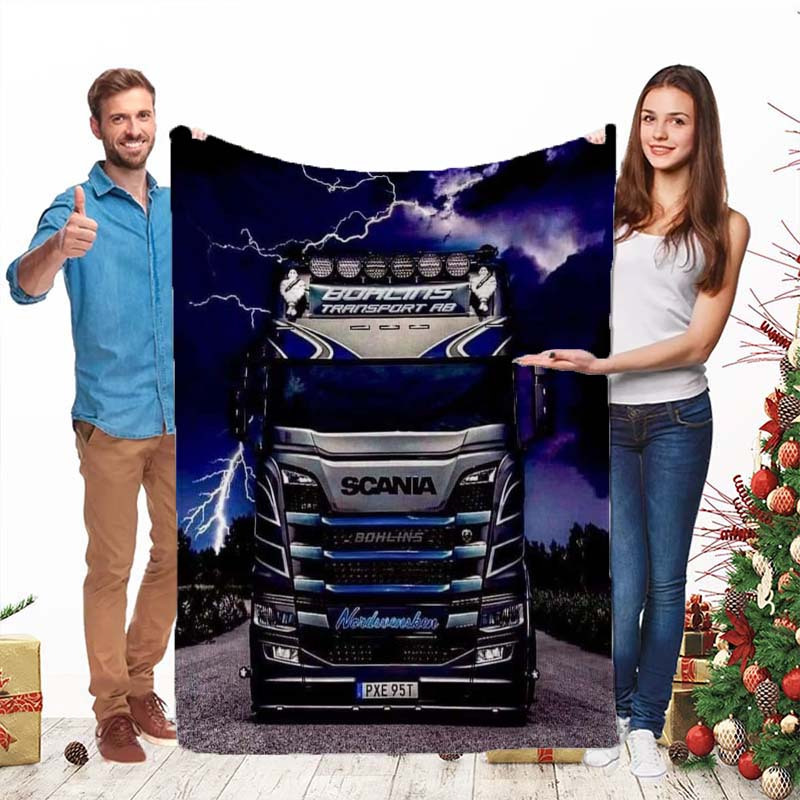 

Couverture à motif de camion , adaptée à diverses , cadeau de Noël, cadeau de mariage ou cadeau d'anniversaire pour .