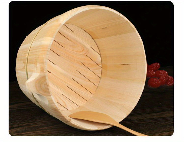 1pc non stick wooden steamer basket versatile kitchen gadget for healthy cooking   rice vegetables details 13