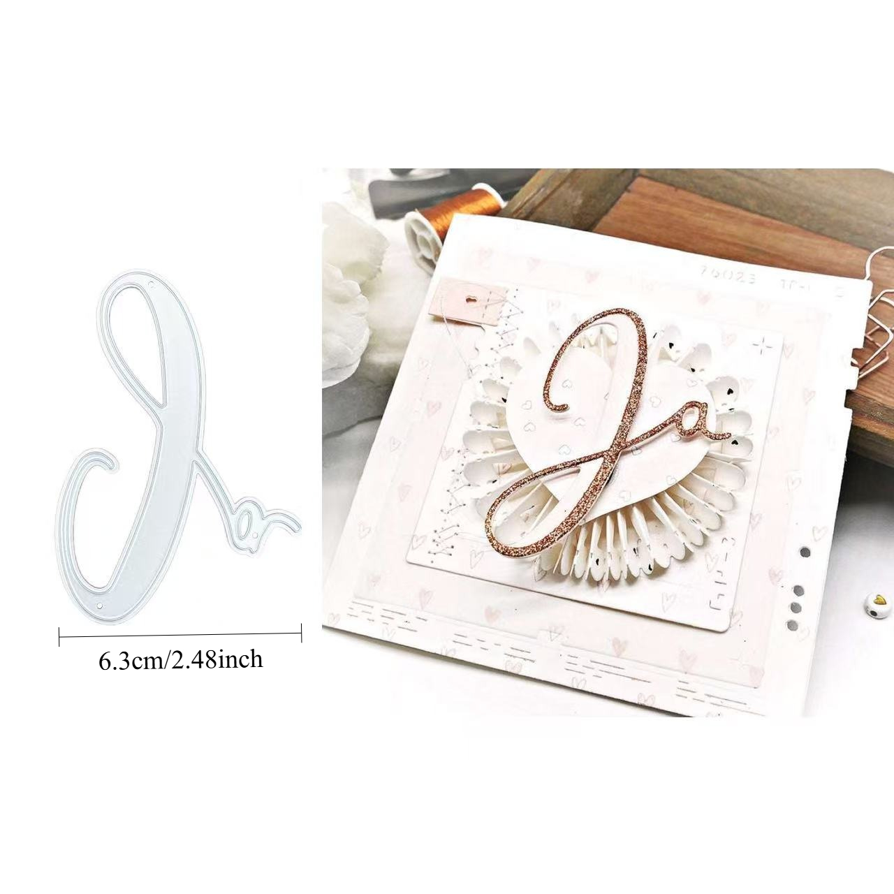 Image of Easter Letters German Yes Decorative Metal Cutting Die Craft Die Cutting For Scrapbooking, Card Making And Paper Art Making, Paper Arts