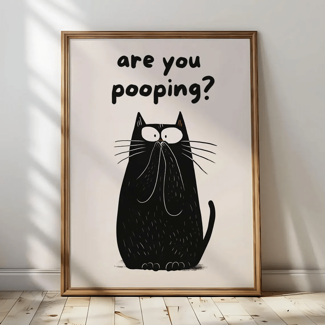 E-shop 1 Stück, Wanddekoration, Vintage Poster, "Bist du am Kacken?" Pferde Kunst Druck, Lustige Katze Leinwand Gemälde, Schlafzimmer Deko, Wohnzimmer